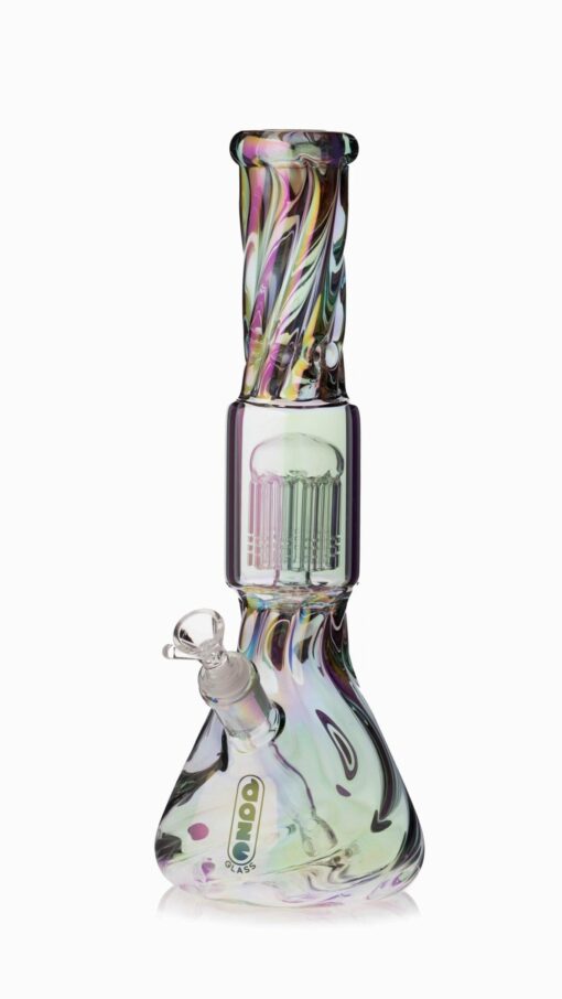 Shop Daze Glass - 14 Inch Iridescent Spiral Arm Perc Glass Water Pipe in australian