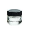 Shop 1 Gram Glass Container with Black Lid in australian