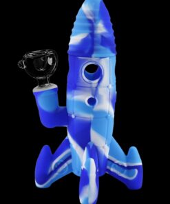 Shop Cloud 8 Rocket Ship Silicone & Glass Water Pipe in australian