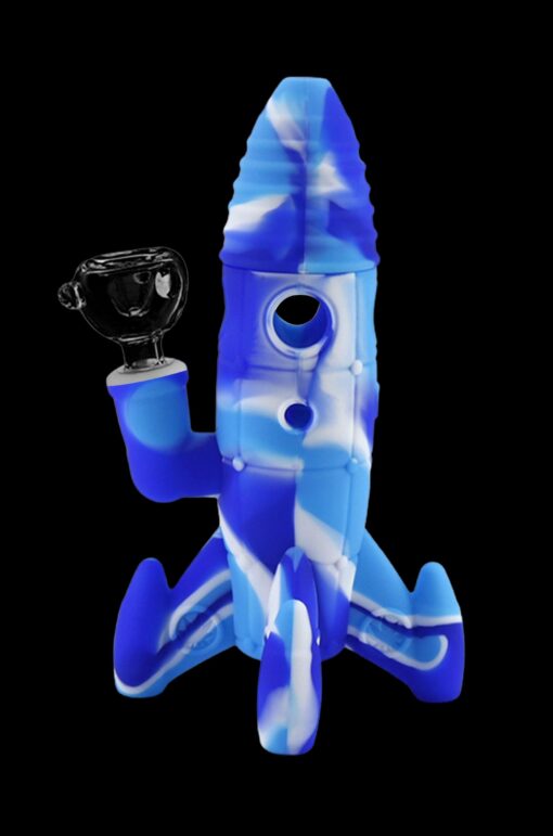 Shop Cloud 8 Rocket Ship Silicone & Glass Water Pipe in australian