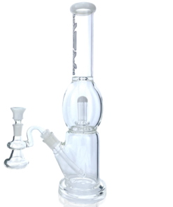 Shop 16" AFM Glass UFO Takeover Ivory Glass Beaker Bong Bundle in australian