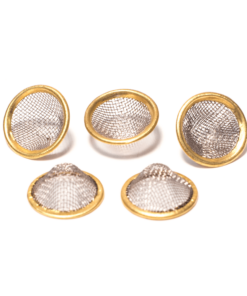 Shop Brass Rim Mesh Pipe Screens - 5 Pack in australian