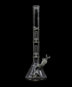 Shop LA Pipes Single or Double Showerhead Perc Beaker Bong in australian