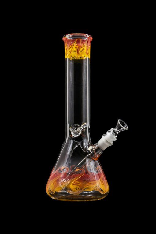 Shop LA Pipes "Phoenix Rising" Color Wrapped Beaker Bong in australian