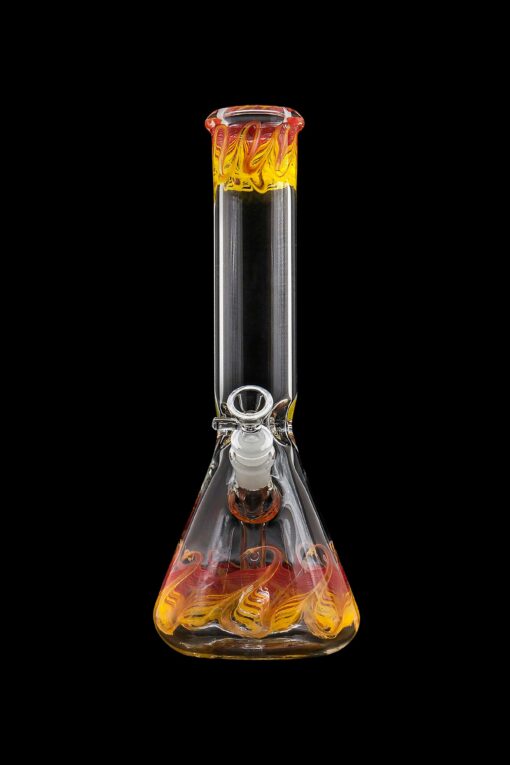 Shop LA Pipes "Phoenix Rising" Color Wrapped Beaker Bong in australian