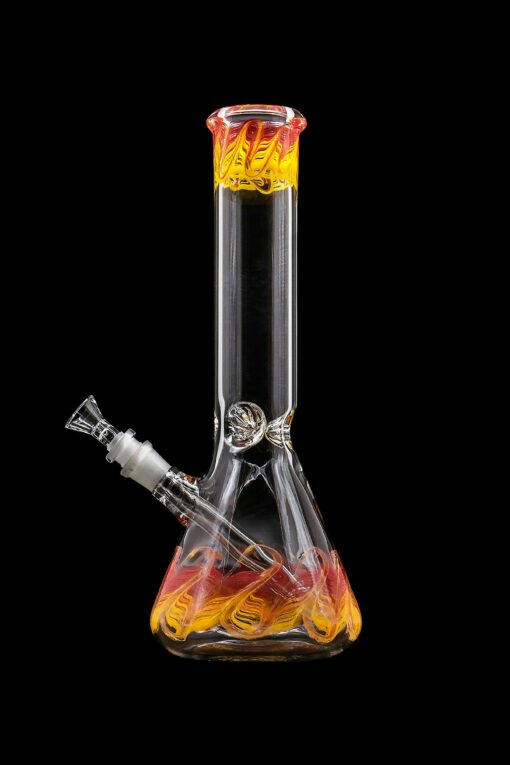 Shop LA Pipes "Phoenix Rising" Color Wrapped Beaker Bong in australian