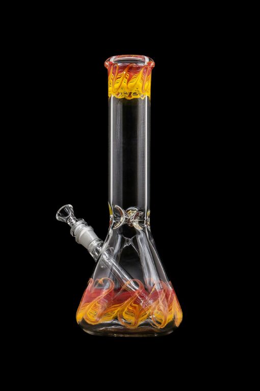 Shop LA Pipes "Phoenix Rising" Color Wrapped Beaker Bong in australian