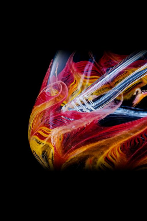 Shop LA Pipes "Phoenix Rising" Color Wrapped Beaker Bong in australian