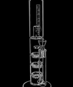 Shop Pulsar Glass Water Pipe With Three Turbine Percolators in australian