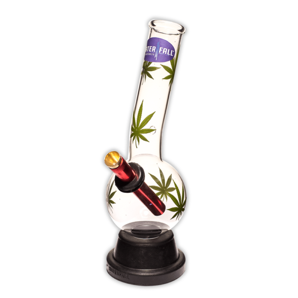 Shop Zap Bonza Glass Bong - Leaf Decal in australian