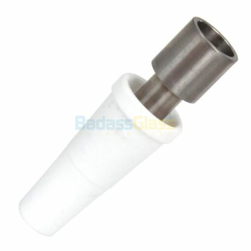 Shop 18mm Domeless Titanium Nail with Ceramic Adapter in australian