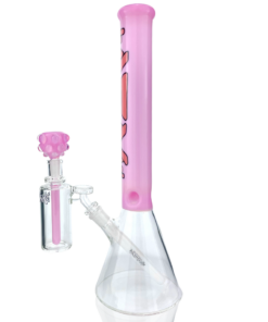 Shop 16" AFM Glass Extraterrestrial Pink Glass Beaker Bong Bundle in australian