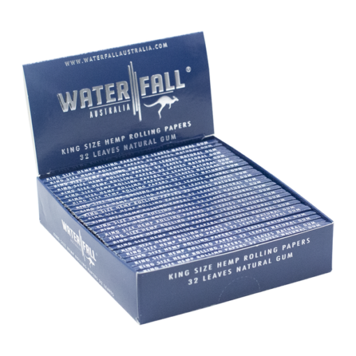 Shop WATERFALL | BOX OF 25 HEMP KS SLIM PAPERS in australian