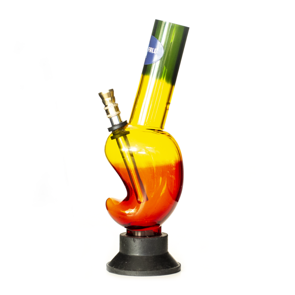 Shop Acrylic Mango Bong - Rasta in australian