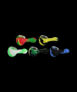 Shop Classic Silicone Hand Pipe with Glass Bowl in australian