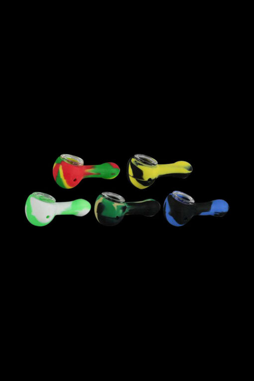 Shop Classic Silicone Hand Pipe with Glass Bowl in australian