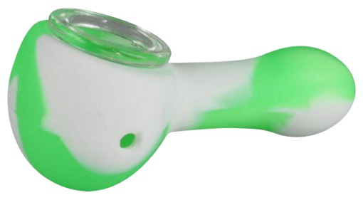 Shop Classic Silicone Hand Pipe with Glass Bowl in australian