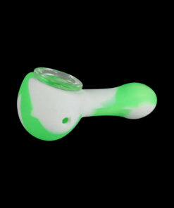 Shop Classic Silicone Hand Pipe with Glass Bowl in australian