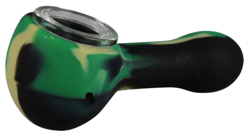 Shop Classic Silicone Hand Pipe with Glass Bowl in australian