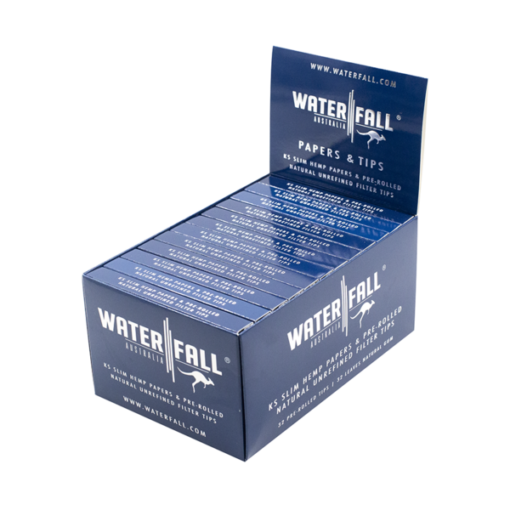 Shop Waterfall Hemp King Size Slim Papers and Tip Kit in australian