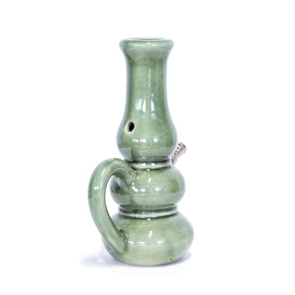 Shop Aladdin Triple Bubble Ceramic Bong - Green in australian