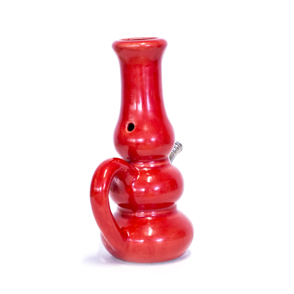 Shop Aladdin Triple Bubble Ceramic Bong - Red in australian