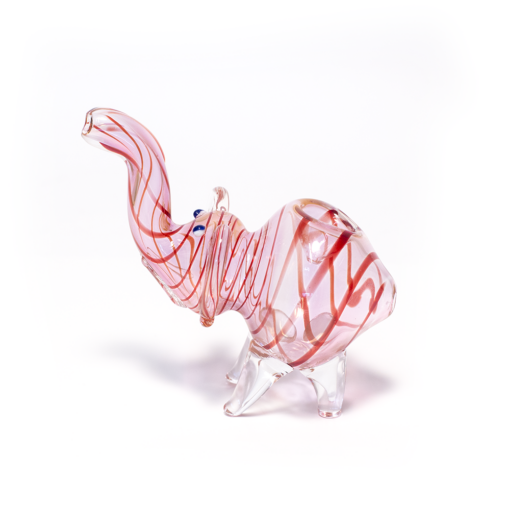 Shop NELLY THE ELEPHANT GLASS PIPE (RED) in australian