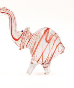 Shop PIPE - GLASS ELEPHANT RED-GOLD SWIRLS in australian