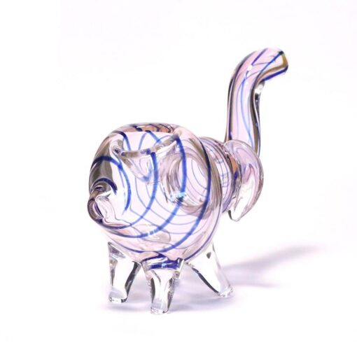 Shop PIPE - GLASS ELEPHANT BLUE SWIRLS in australian