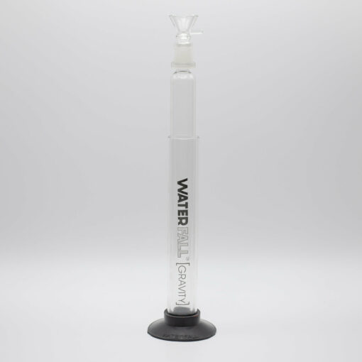 Shop WATERFALL GRAVITY GLASS PIPE 37CM BLACK BASE in australian