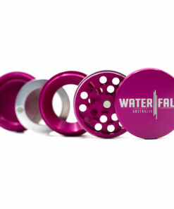 Shop Four-Part Aluminium Grinder with Removable Screen - Pink (50mm) in australian