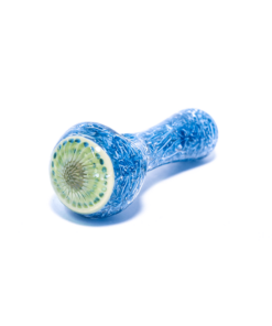 Shop PIPE - GLASS GRASS CUT HEAVY HONEY COMB BLUE in australian