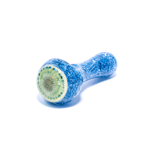 Shop PIPE - GLASS GRASS CUT HEAVY HONEY COMB BLUE in australian