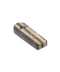 Shop PIPE - SOAPSTONE 9CM COFFIN SHAPE WITH 5 STRIPES in australian