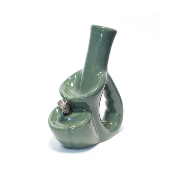 Shop Handle Ceramic Bong - Green in australian