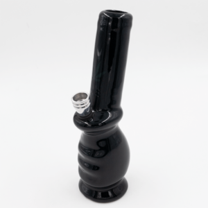 Shop Gripper Ceramic Bong - Black (Green Leaf) in australian