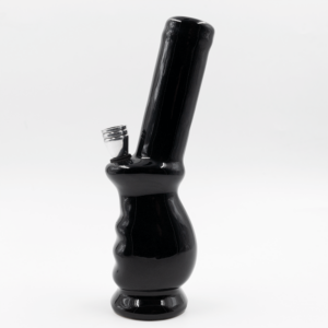 Shop Gripper Ceramic Bong - Black (Green Leaf) in australian