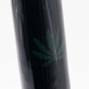 Shop Gripper Ceramic Bong - Black (Green Leaf) in australian