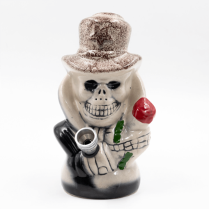 Shop Slash Skull Ceramic Bong - Brown Hat in australian