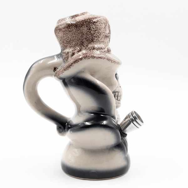 Shop Slash Skull Ceramic Bong - Brown Hat in australian