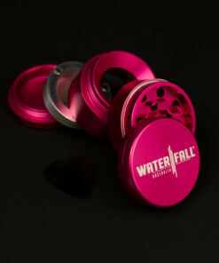 Shop Four-Part Aluminium Grinder with Removable Screen - Gloss Pink (43mm) in australian