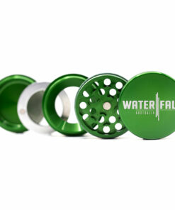 Shop Four-Part Aluminium Grinder with Removable Screen - Green (50mm) in australian