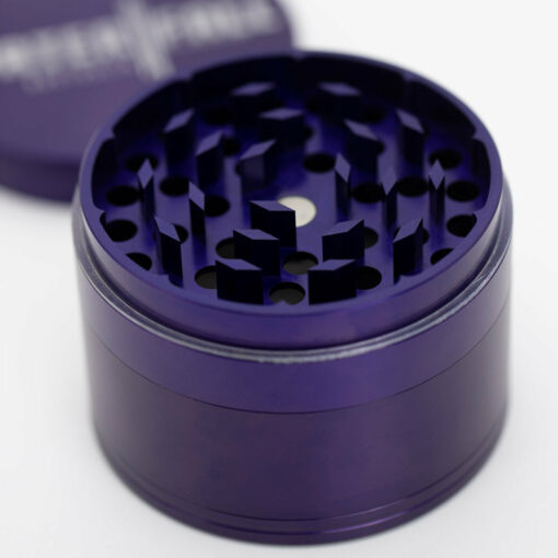 Shop Four-Part Aluminium Grinder - Gloss Blue (75mm) in australian