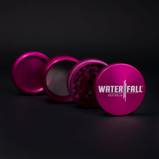 Shop Four-Part Aluminium Grinder - Gloss Pink (75mm) in australian