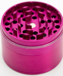 Shop Four-Part Aluminium Grinder - Gloss Pink (75mm) in australian