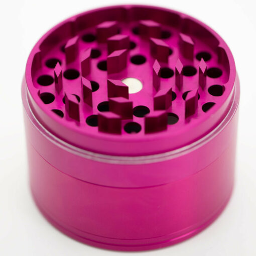 Shop Four-Part Aluminium Grinder - Gloss Pink (75mm) in australian