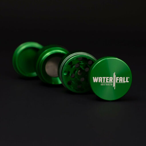 Shop Four-Part Aluminium Grinder with Removable Screen - Gloss Green (43mm) in australian