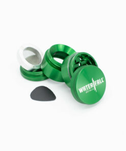 Shop Four-Part Aluminium Grinder with Removable Screen - Gloss Green (43mm) in australian