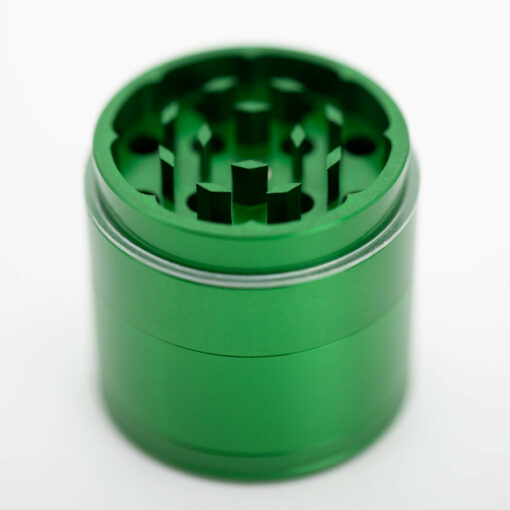 Shop Four-Part Aluminium Grinder with Removable Screen - Gloss Green (43mm) in australian