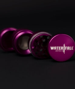 Shop Four-Part Aluminium Grinder with Removable Screen - Gloss Dark Purple (43mm) in australian